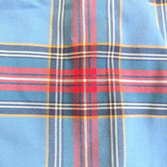 L.L. Bean Mens Traditional Fit Long Sleeve Blue Plaid Button Down Casual Shirt - Picture 4 of 4